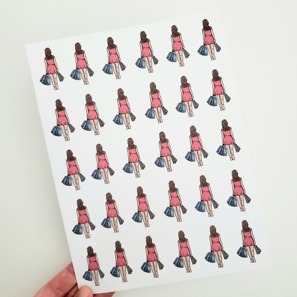 LB039 Shopping Posh Love Stickers [Price Firm] - Picture 3 of 8